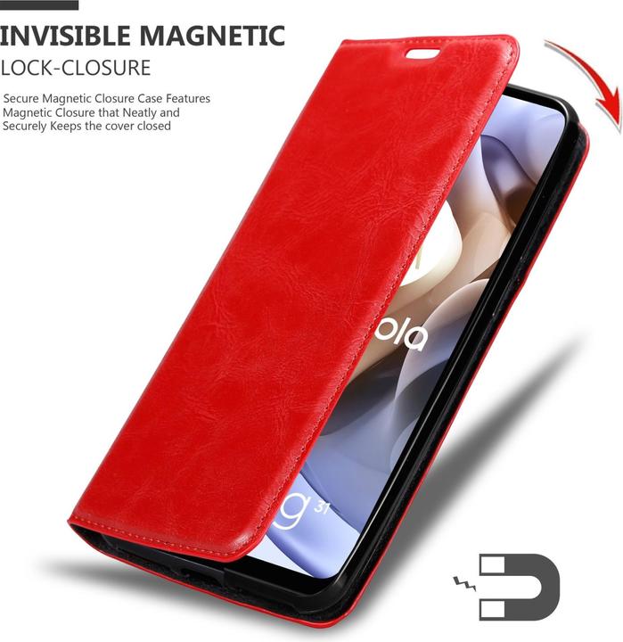 Productafbeelding Cadorabo Boek Invis. Magnetisch deksel (Motorola Moto G31, Motorola Moto G41)