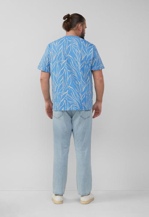 Produktbild S.Oliver T-Shirt Baumwoll-T-Shirt mit All-over-Print (XXL)