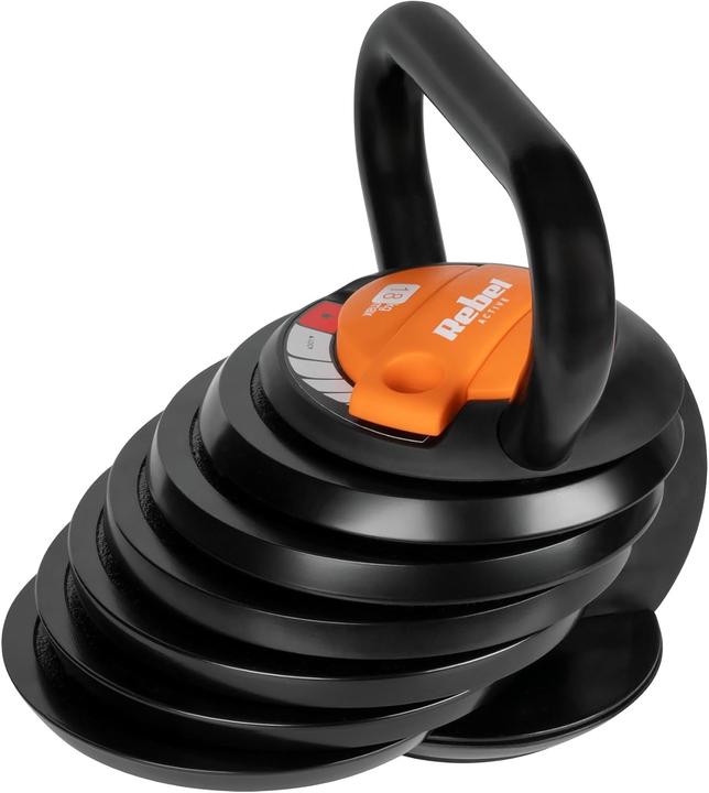 Actual product image Rebel Adjustable cast iron kettlebell 18kg ACTIVE