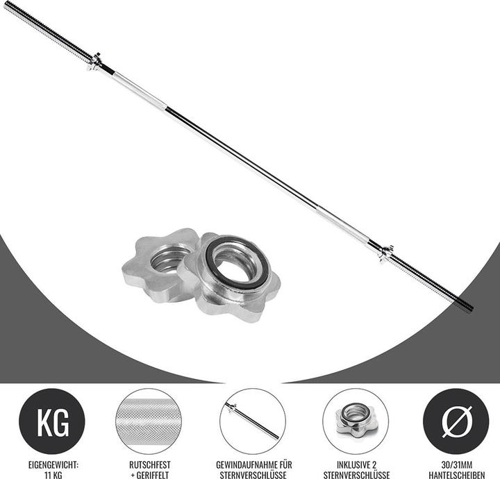 Image du produit Gorilla Sports Barre d'haltère long