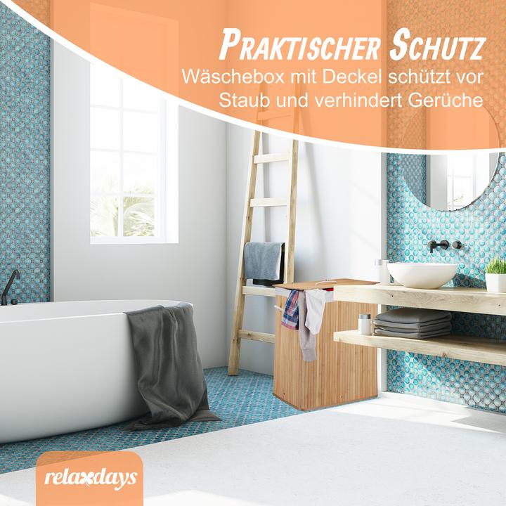 Actual product image Relaxdays laundry bin (80 l)