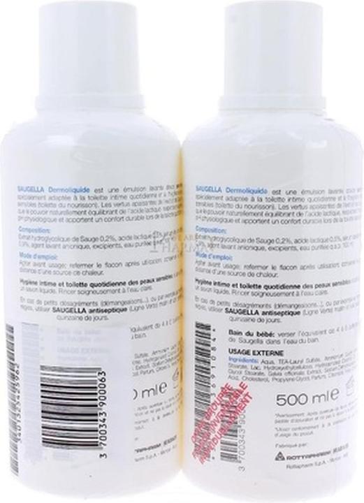 Actual product image Saugella Dermoliquid (500 ml, Intimate washing lotion)