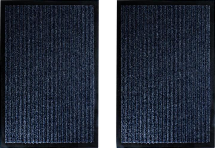Produktbild Mojawo 2er Schmutzfangmatte Sauberlaufmatte Türmatte Fussmatte 40x60cm grau (60 x 40 cm)