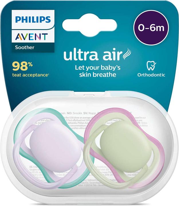 Produktbild Philips Avent Baby soothers (2x, 0 - 6 Monate)