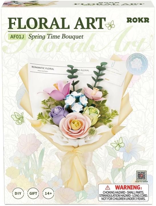 Actual product image Robotime Bausatz Spring Time Bouquet 165-teilig, Modell Art