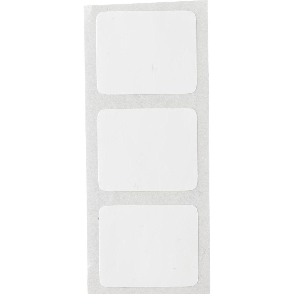 Thumbnail - Brady, Etiketten, THT-254-498-1.5-SC, Vinylgewebe, Weiss, wiederablösbar, 19.05 x 19.05 mm, für BBP11 (1500 E.)