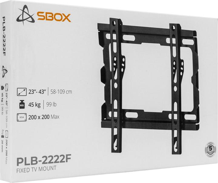 Produktbild Sbox PLB-2222F-2 (23-43/45kg/200x200) (Wand, 43", 45 kg)