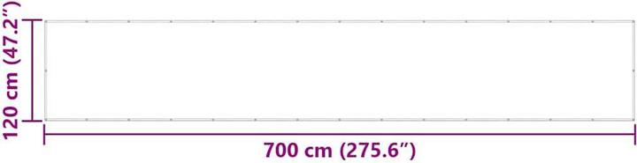 Immagine prodotto vidaXL Schermo privacy per balconi Tessuto Oxford arancione (700 cm)