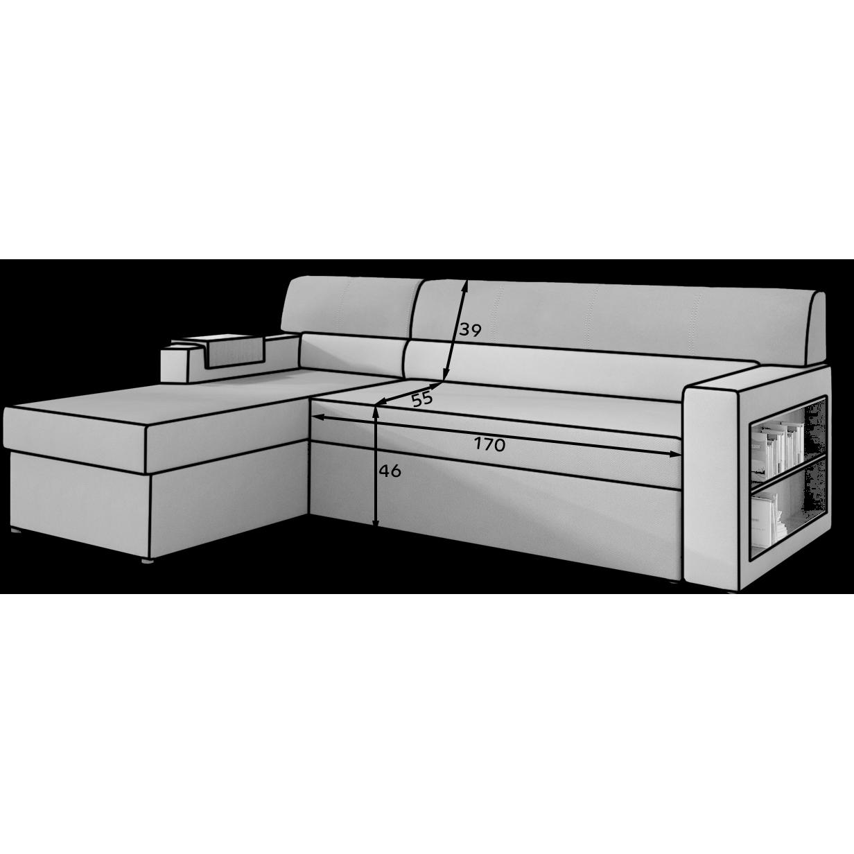 ELTAP, Sofa, Rico (3-Sitzer, Bettsofa, Ecksofa)