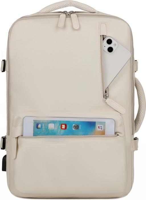 Actual product image Okade - S2304 Laptoprucksack 17.3” – USB, wasserabweisend, Business & Reise, Hellblau