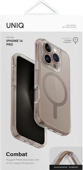 Produktbild Uniq etui Combat iPhone 16 Pro 6.3" Magclick Charging złoty/taupe gold (Apple iPhone 16 Pro)