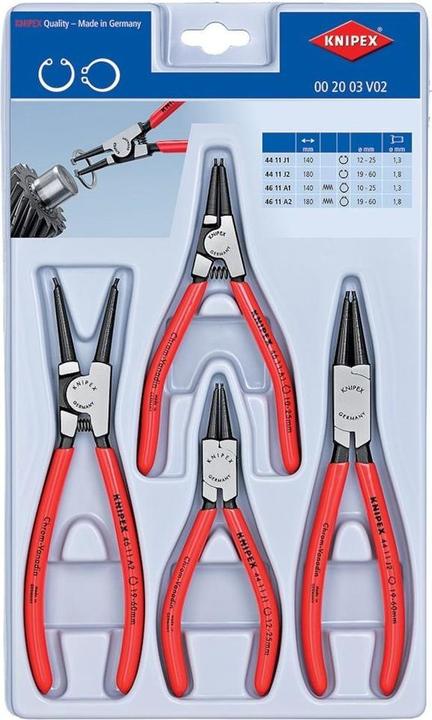 Actual product image Knipex Set of Circlip Pliers (325 mm)