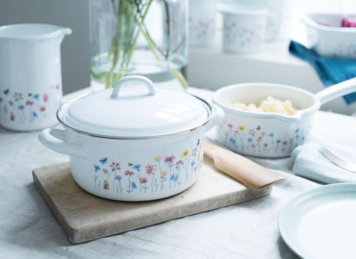 Actual product image Riess Beak pot (12 cm, Milk pan, Enamel)