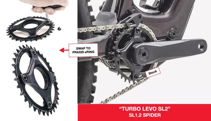Actual product image Praxis works MTB E-Ring 104 BCD e-bike chainring (32)