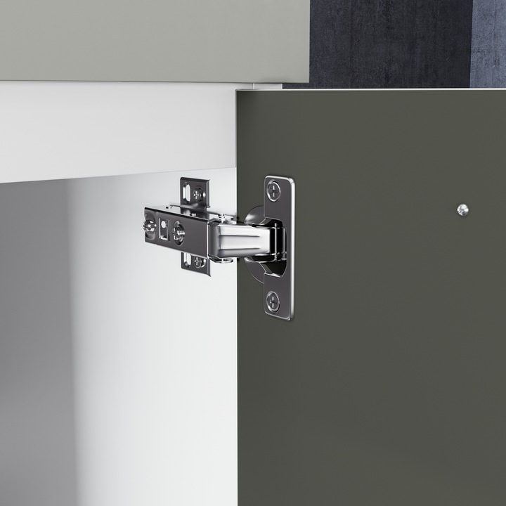 Produktbild SONNI Badezimmerschrank, Hochschrank, schmal weiss, Hochglanz 30 cm, breit hängend