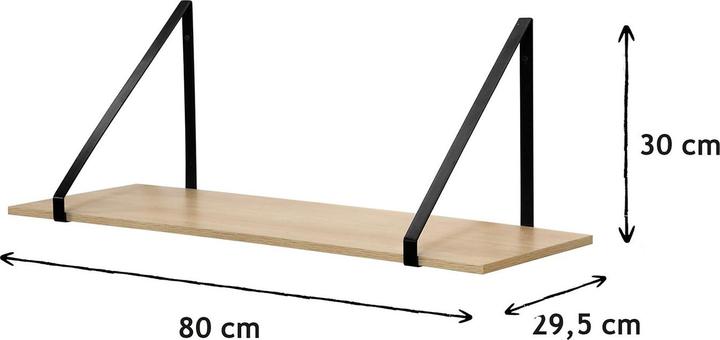 Actual product image Casâme Wall shelf (80 x 29.50 x 30 cm)