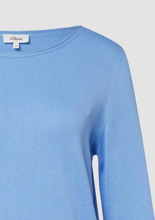 Image du produit s.Oliver Strickpullover Feinstrickpullover mit Rollkanten (48)