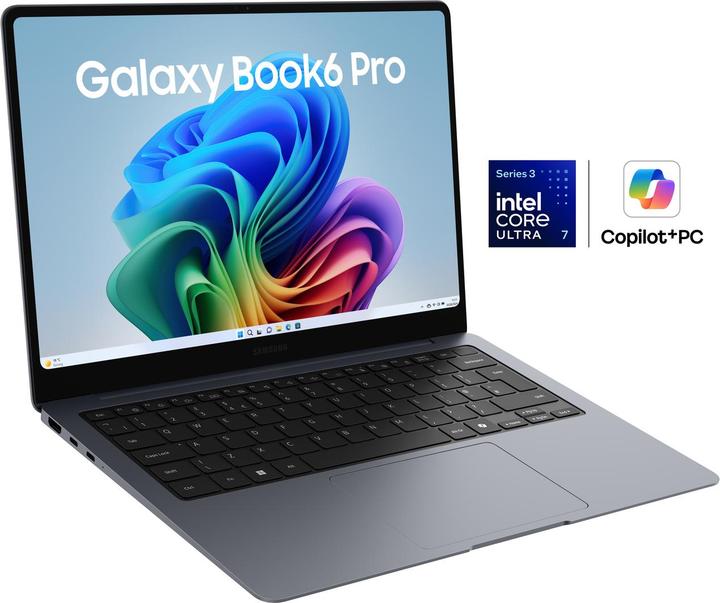 Produktbild Samsung Galaxy Book6 Pro 14 Intel Core Ultra 7 356H 32GB RAM 1TB SSD Touch Grau QWERTZ DE (14", 1000 GB, 32 GB, DE)