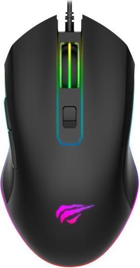 Produktbild Havit RGB gaming mouse 3200 dpi Maus rechts USB Typ-A Optisch (Kabelgebunden)