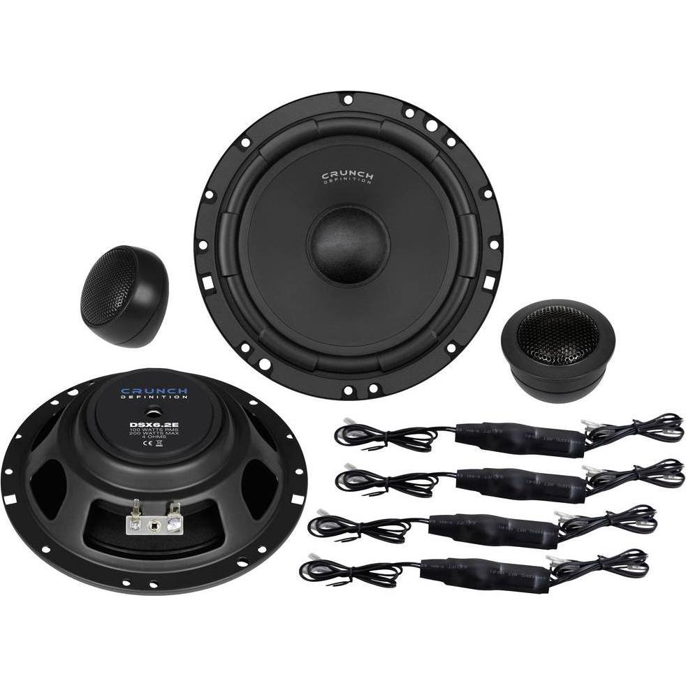Crunch, Car HiFi Lautsprecher, DSX6.2E 2-Wege Set Einbau-Lautsprecher 200W Inhalt: 1St. (200 W)