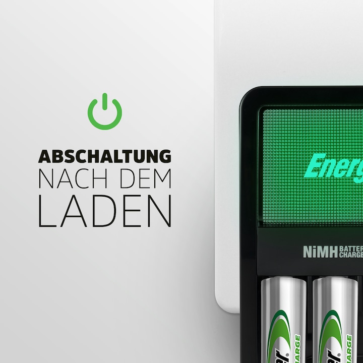 Productafbeelding Energizer Herladen Maxi (4 Pcs., AA, 2000 mAh, Oplaadbare batterijen + lader)