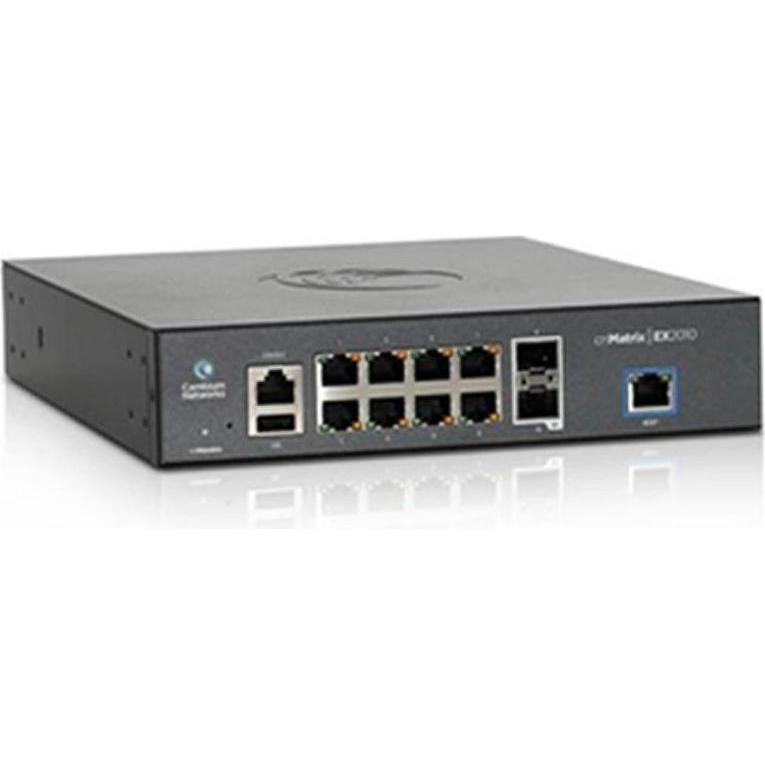 Cambium Networks MX-EX2010PXA-E - Intelligenter Ethernet-PoE-Switch 8 x 1G, 2 SFP-Glasfaseranschlüsse ohne Netzkabel (10...