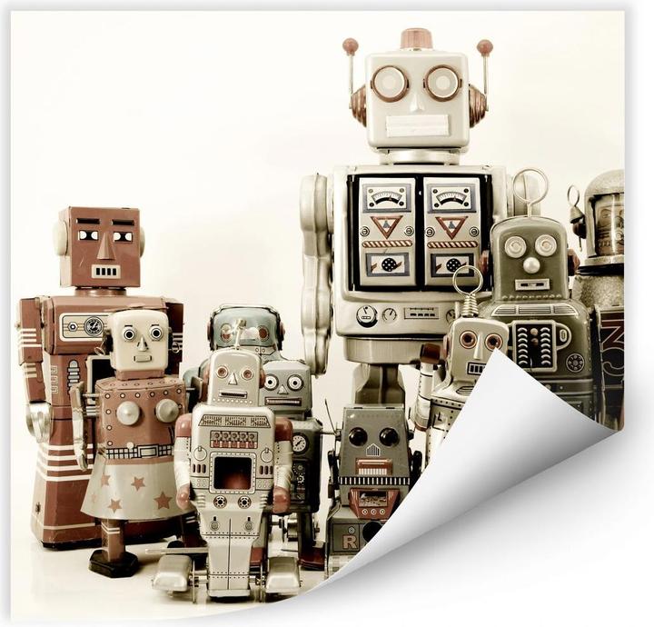 Produktbild Trenddeko Versammlung der Roboter (70 x 70 cm)