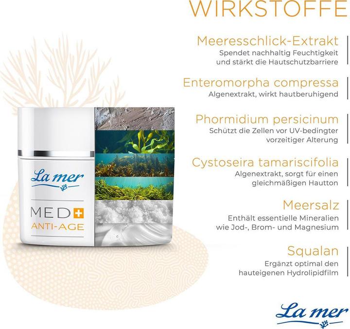 Nutritional values and ingredients La Mer MED+ Anti-Age Tagescreme (50 ml, Day cream)