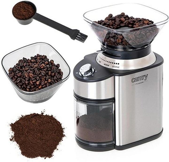 Image du produit Camry CR 4443 Moulin à café, acier inoxydable (Fiche CH)