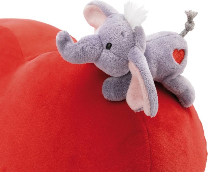 Actual product image NICI 61491 Cushion Love Elephant heart-shaped 42x27cm with (42 x 27 cm)