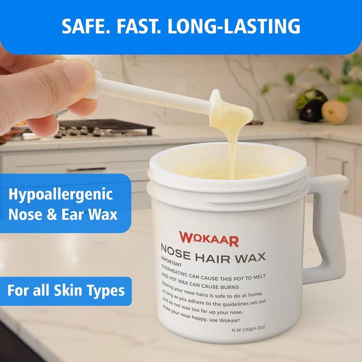 Immagine prodotto Wokaar Nasenhaarwachs-Set (61 x, 120 g)