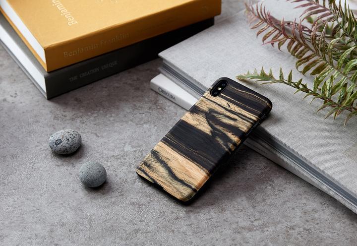 Produktbild Man&Wood SmartPhone case iPhone XS Max white ebony black (Apple iPhone XS Max)