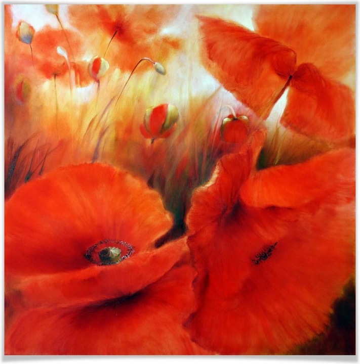 Produktbild Trenddeko Roter Mohn (40 x 40 cm)