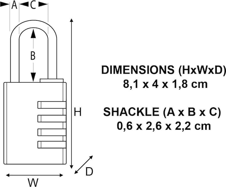Immagine prodotto Master Lock serratura a combinazione