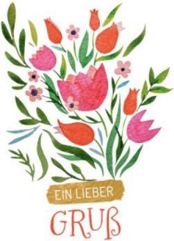 Produktbild Goldbek Karte Blumen Ein lieber Gruss (100 Stk.)