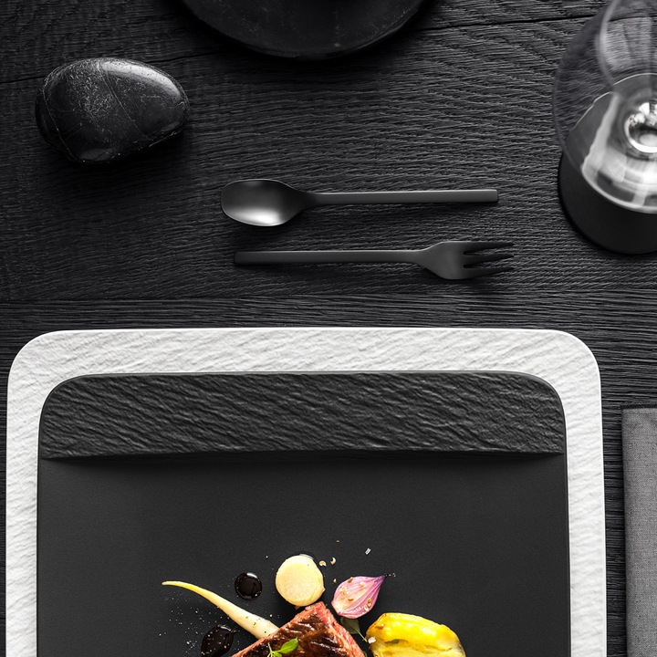 Actual product image Villeroy & Boch Square serving platter/gourmet plate Manufacture Rock blanc