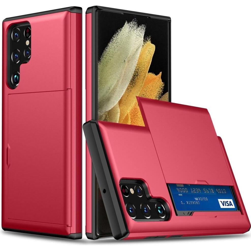 Protectorking SchutzhÃ¼lle Case Cover Bumper Tasche (Samsung Galaxy S22 Ultra), Smartphone Hülle, Rot