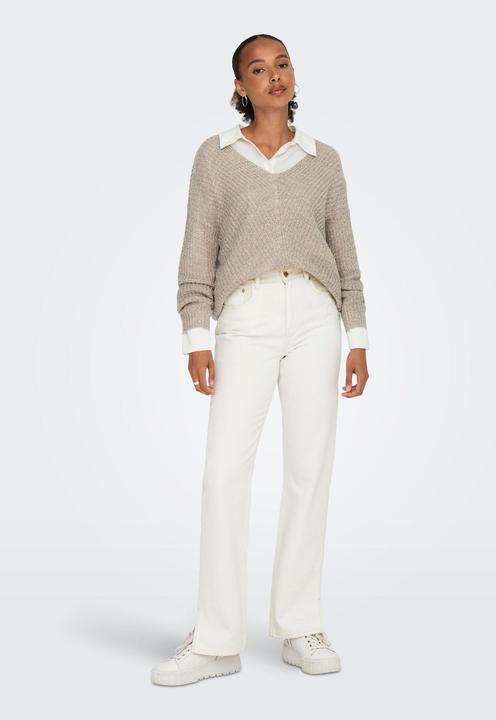 Image du produit JdY Pull en tricot à col en V (M)