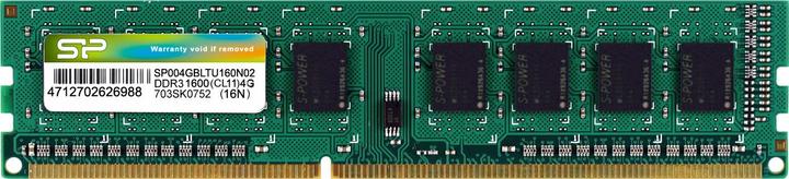 Image du produit Silicon Power DDR3 4 GB (1 x 4GB, 1600 MHz, RAM DDR3, DIMM)