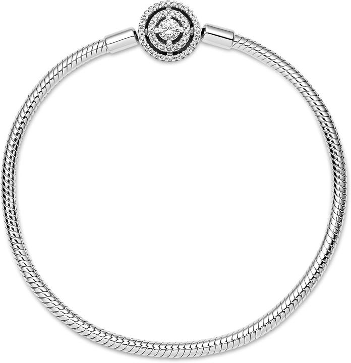 Produktbild Pandora Moments Halo Snake Chain Armband (Sterling-Silber)