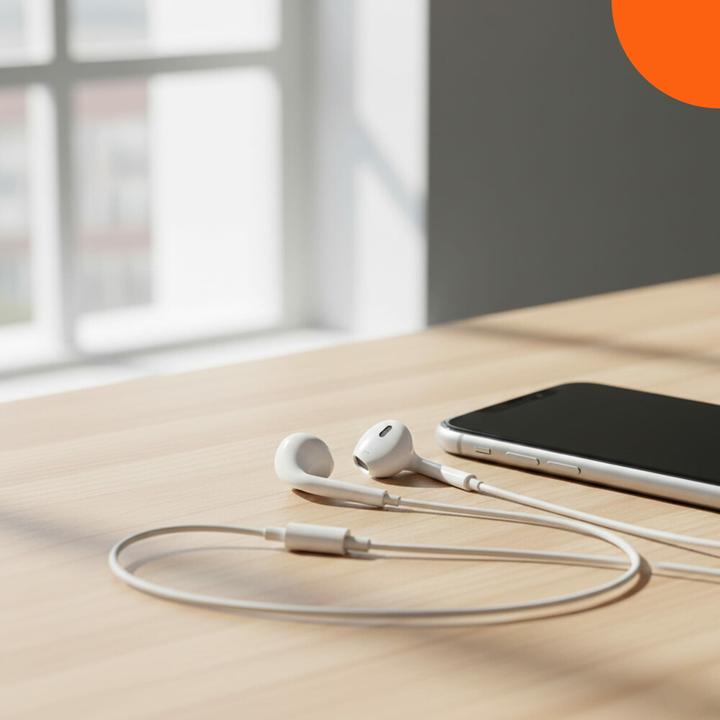 Actual product image - EarPods (Lightning Anschluss) (No noise cancellation, Cable)