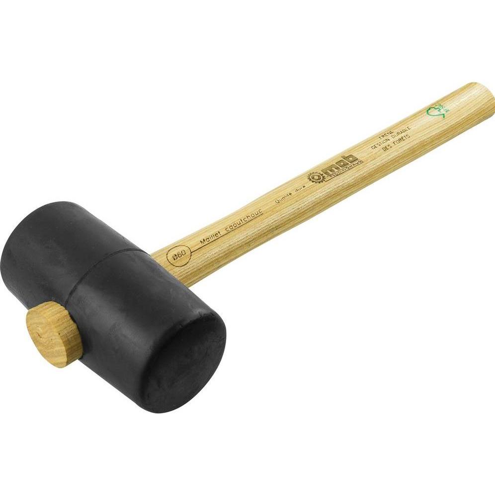 Peddinghaus, Hammer, Gummi-Kompositions-Hammer 'Hart' mit Eschenstiel (550 g)