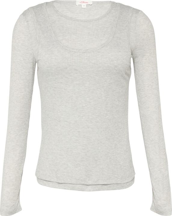 Actual product image S.Oliver T-Shirt Geripptes Jersey-Shirt im Layering-Look (48)