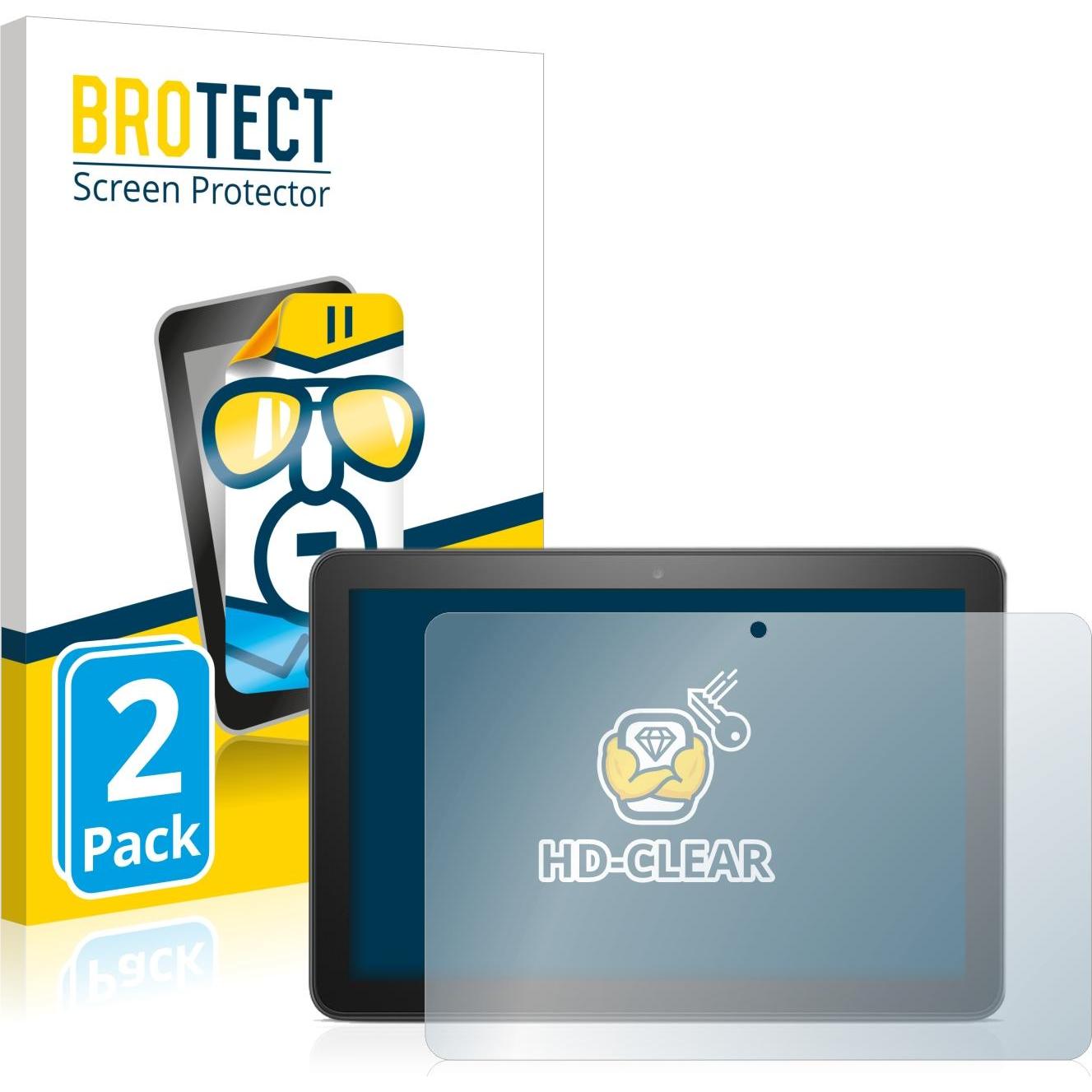 BROTECT Pellicola Trasparente (2 pz., Amazon Fire HD 8 Plus 2020), Pellicola tablet