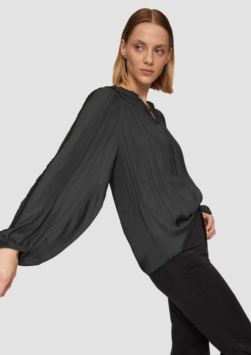 Produktbild s.Oliver Bluse Tunika-Bluse mit Rüschen-Details (36)