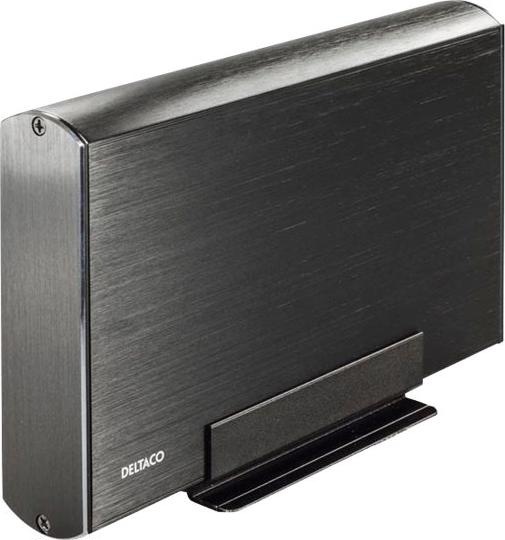 Produktbild Deltaco MAP-GD34U3 - HDD-Gehäuse - 3.5 Zoll - Serial ATA III - USB Konnektivität - Schwa (3.5")