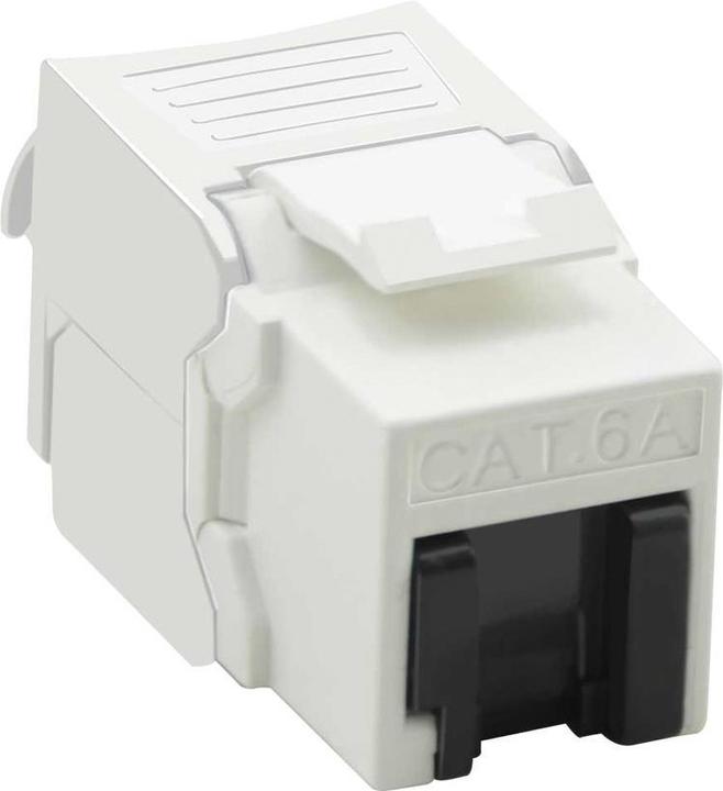 Actual product image Value Cat.6A Keystone, RJ-45, unshielded, tool-free, white (U/UTP, CAT6a)