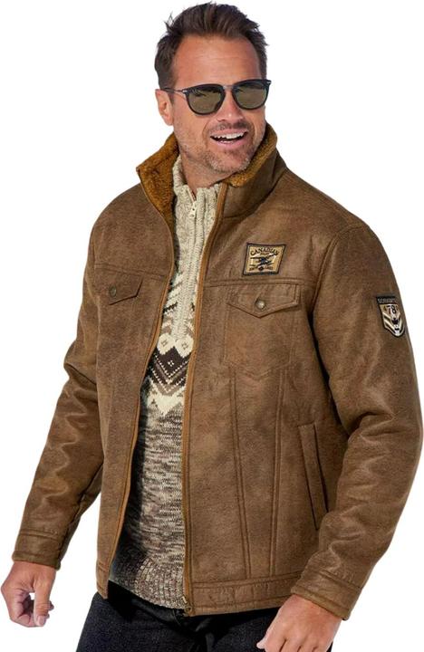 Produktbild Atlas For Men Pilotenjacke in Wildlederoptik mit Teddyfutter (3XL)