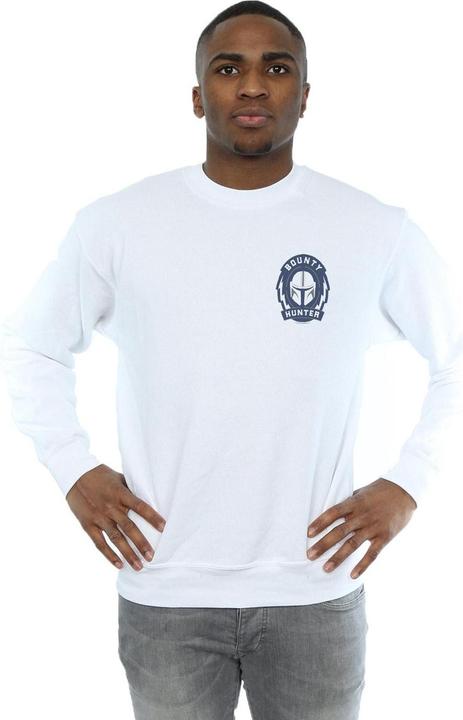 Immagine prodotto Star Wars The Mandalorian Bounty Hunter Badge Breast Print Felpa Uomo (4XL)