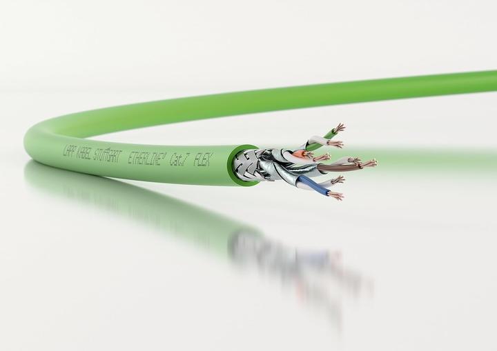 Produktbild Lapp 10 Meter 2170934 ETHERLINE Cat.7 FLEX 4x2x26 AWG Ethernet IP 600 MHz I 7-drähtig I LABS-frei I (S/FTP, CAT7, 10 m)